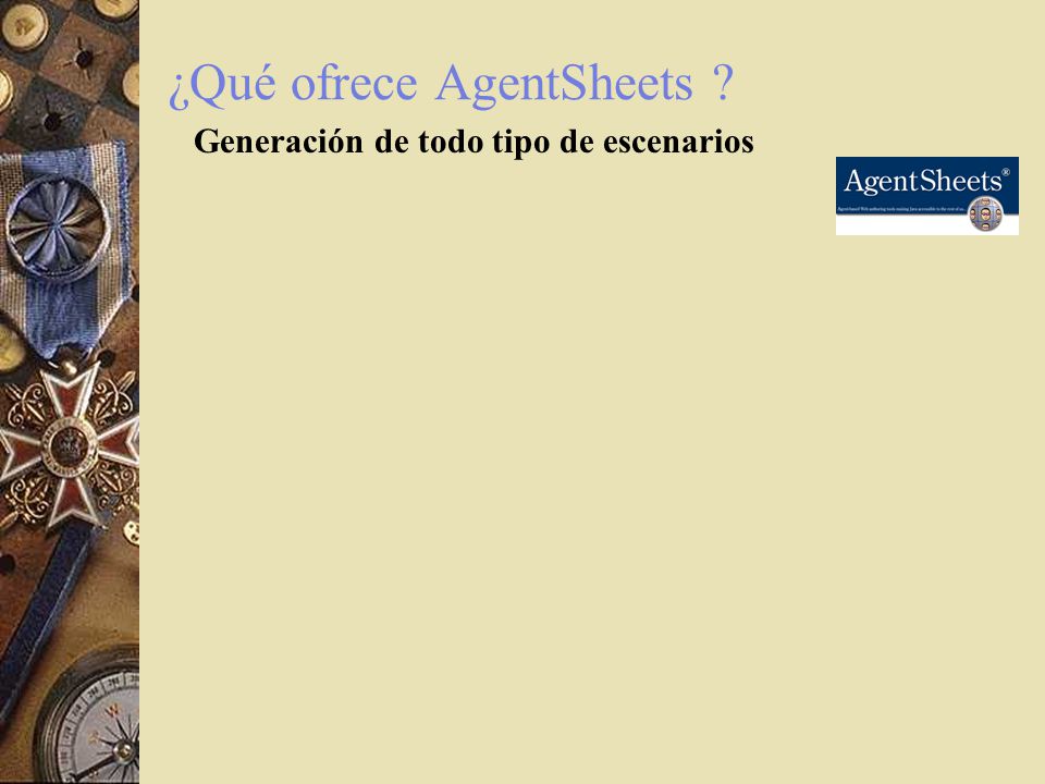 ¿Qué ofrece AgentSheets
