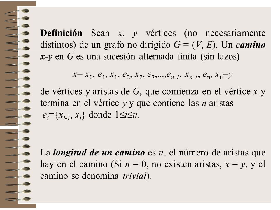 x= x0, e1, x1, e2, x2, e3,...,en-1, xn-1, en, xn=y