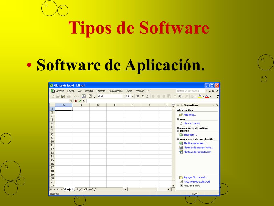 Tipos de Software Software de Aplicación.
