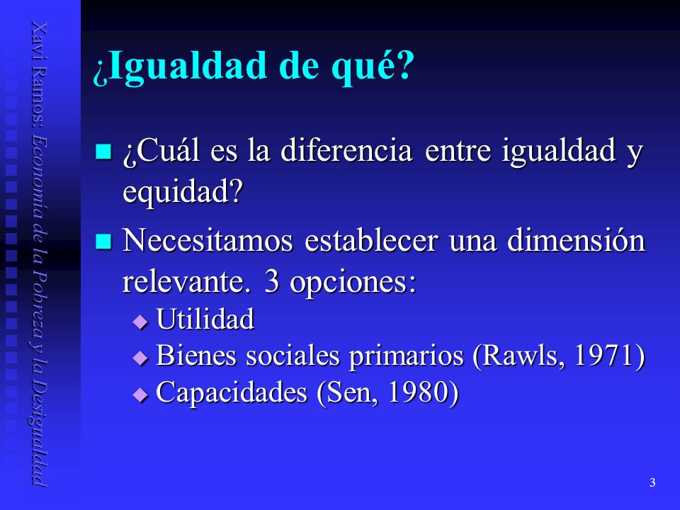 ¿Igualdad de qué ¿Cuál es la diferencia entre igualdad y equidad