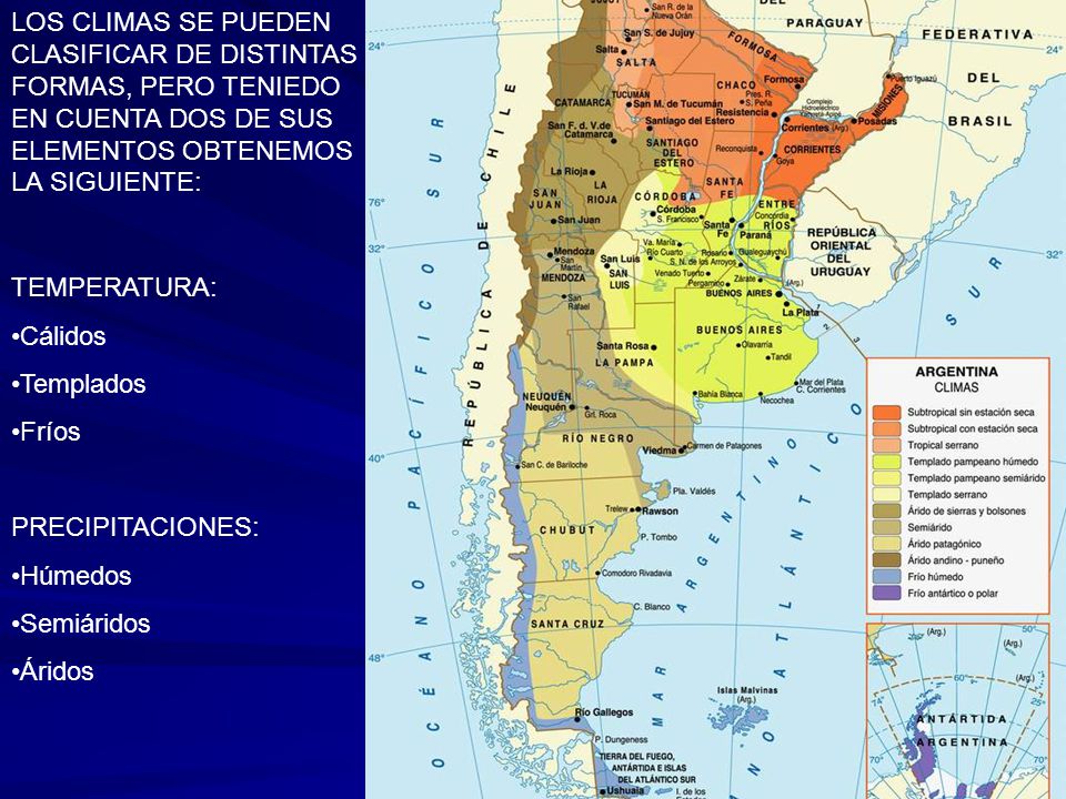 LOS CLIMAS SE PUEDEN CLASIFICAR DE DISTINTAS FORMAS, PERO TENIEDO EN CUENTA DOS DE SUS ELEMENTOS OBTENEMOS LA SIGUIENTE: