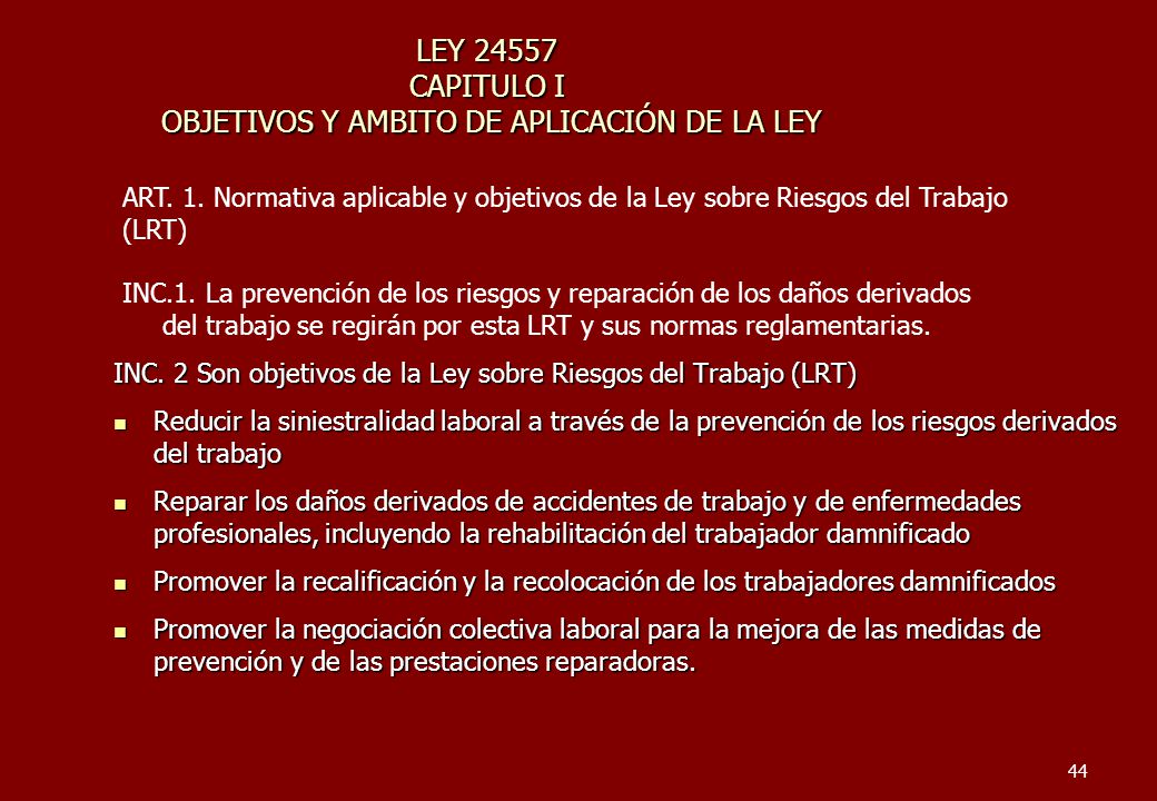LEY CAPITULO I OBJETIVOS Y AMBITO DE APLICACIÓN DE LA LEY