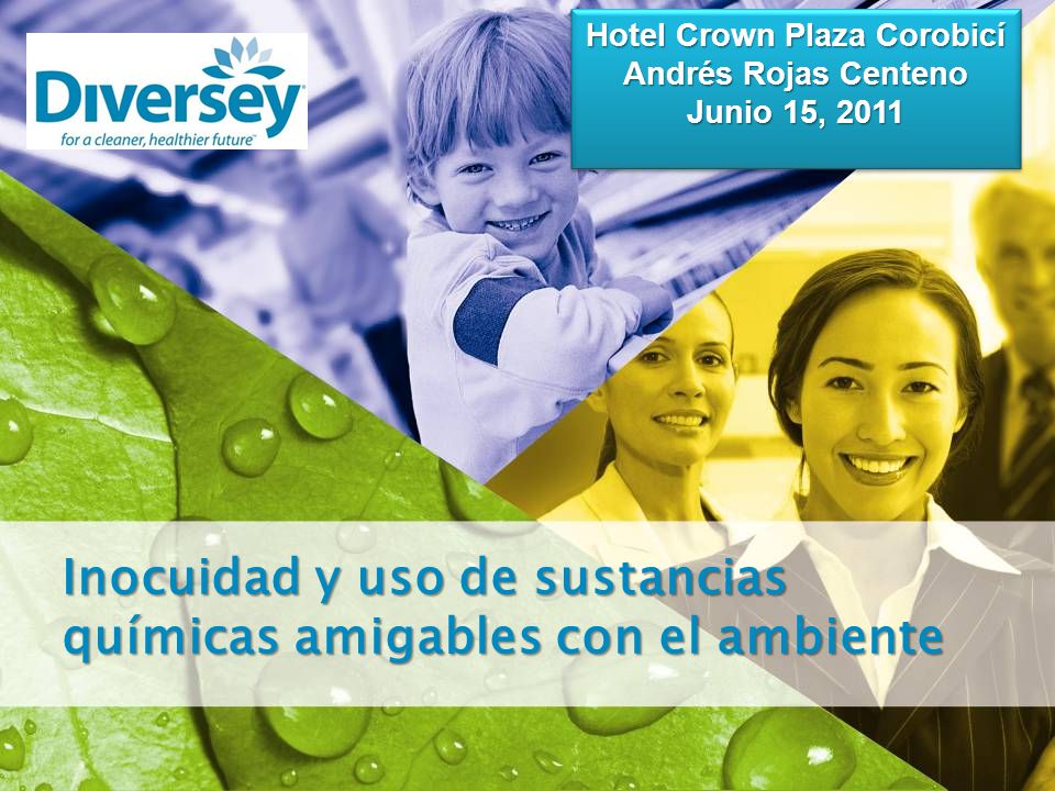 Inocuidad y uso de sustancias químicas amigables con el ambiente