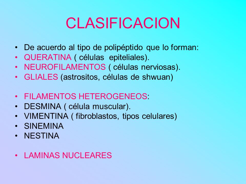 CLASIFICACION De acuerdo al tipo de polipéptido que lo forman: