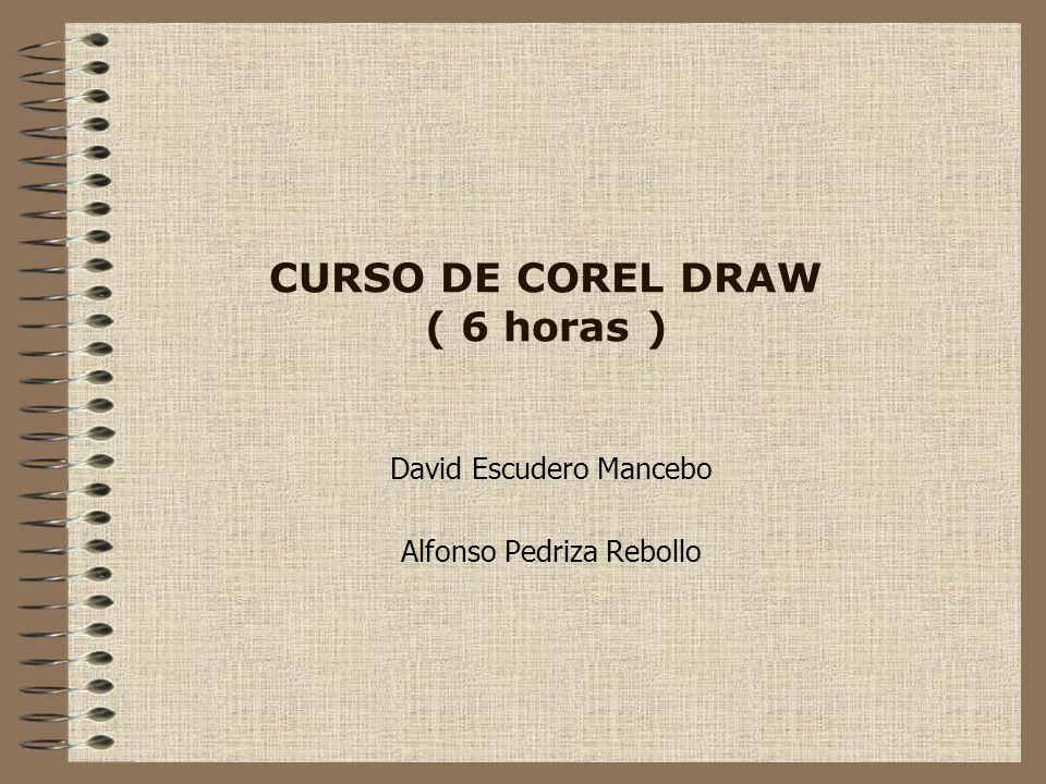 CURSO DE COREL DRAW ( 6 horas )