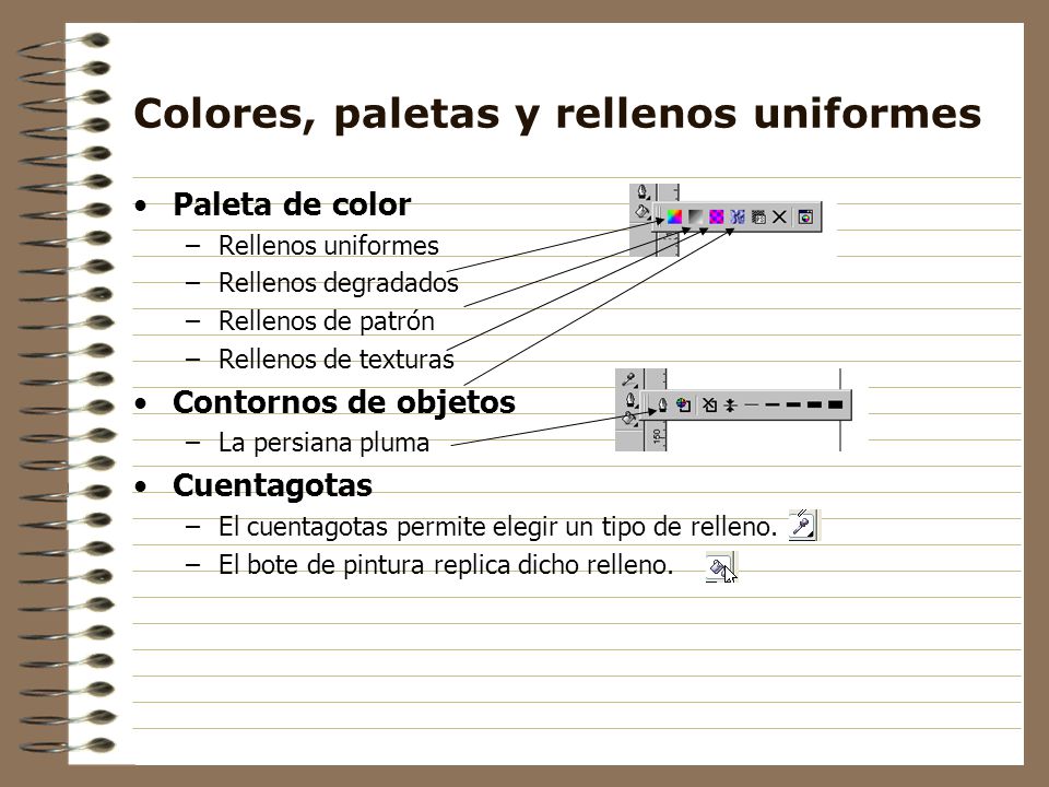 Colores, paletas y rellenos uniformes