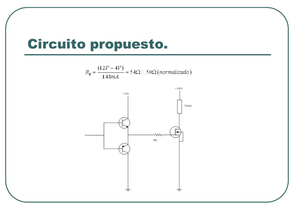 Circuito propuesto.