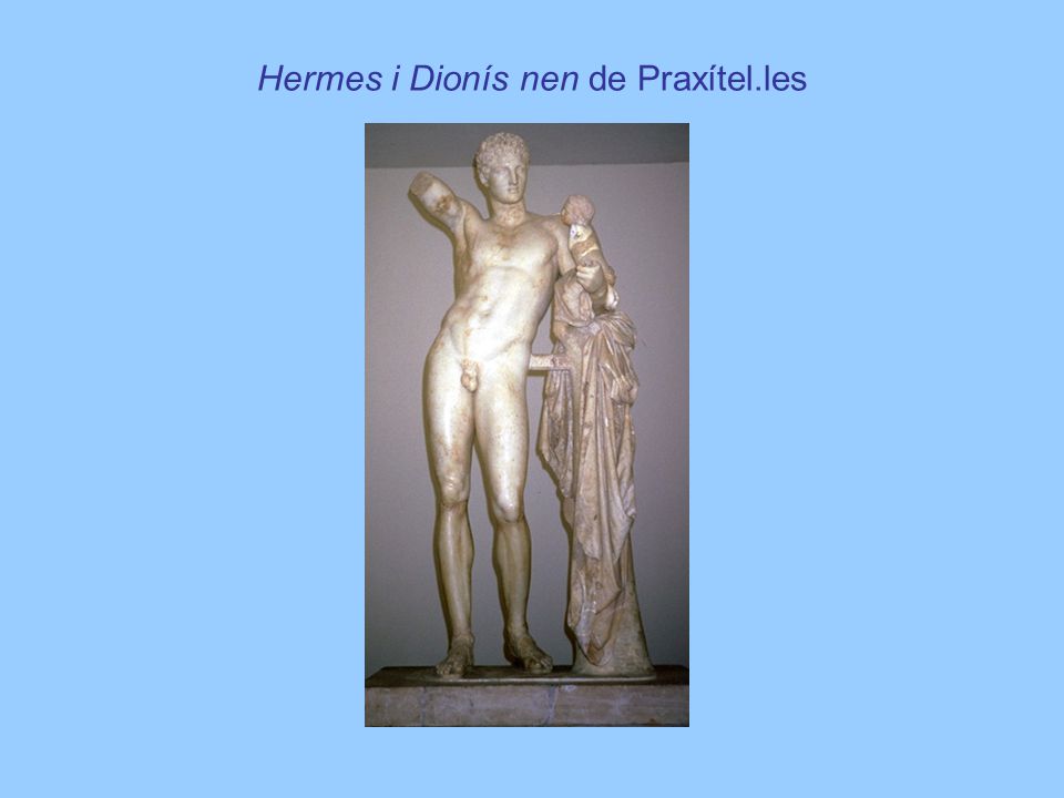 Hermes i Dionís nen de Praxítel.les
