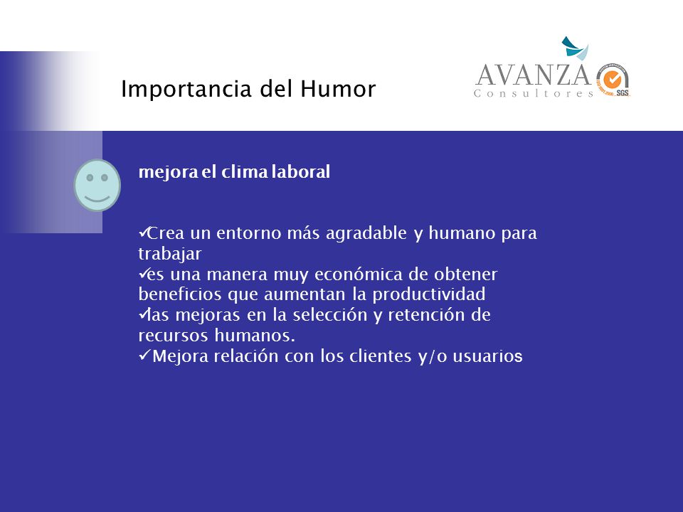 Importancia del Humor mejora el clima laboral