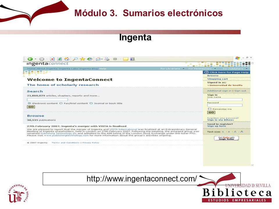 Módulo 3. Sumarios electrónicos