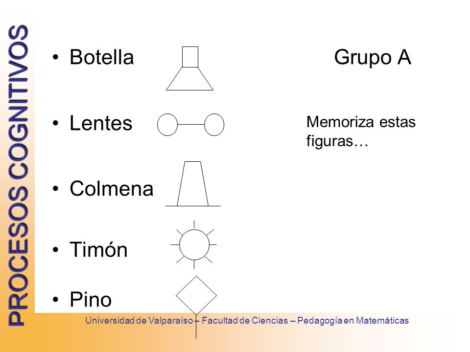 Botella Grupo A Lentes Colmena Timón Pino Memoriza estas figuras…