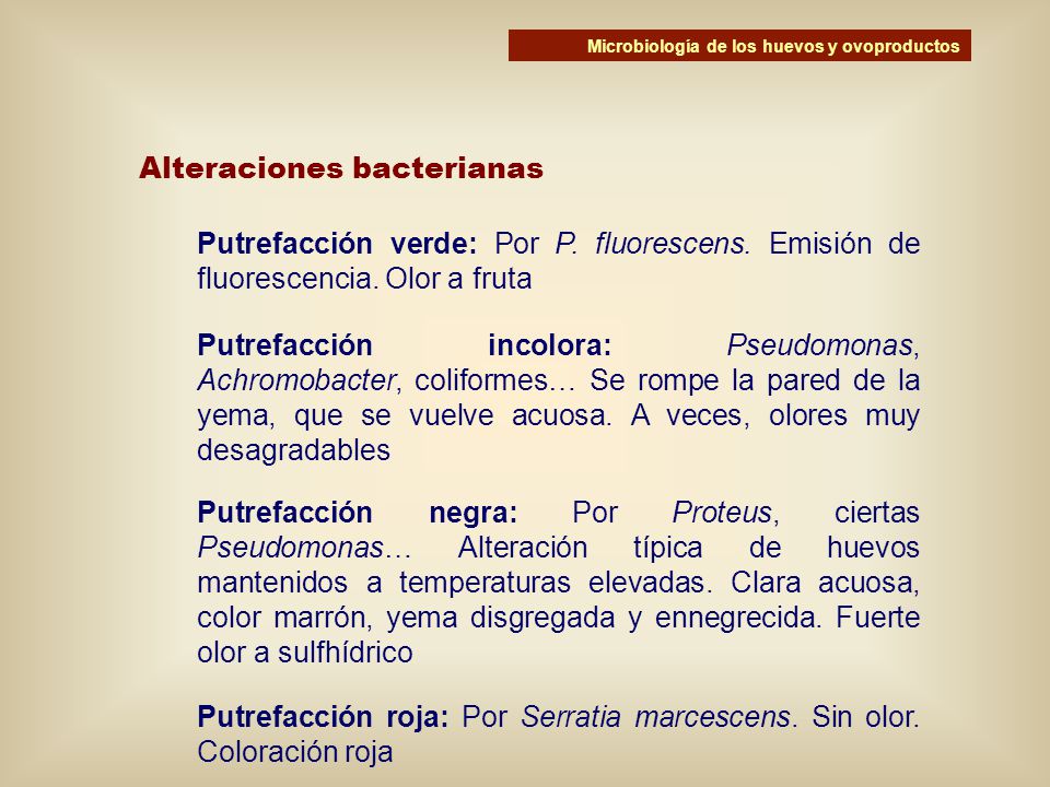 Alteraciones bacterianas