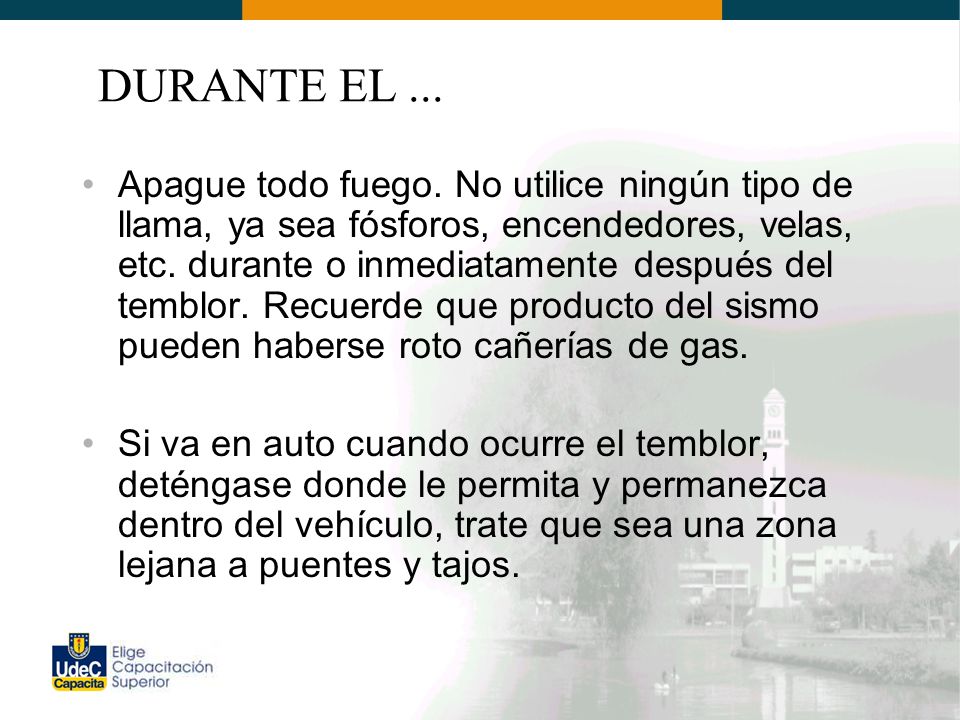 DURANTE EL ...