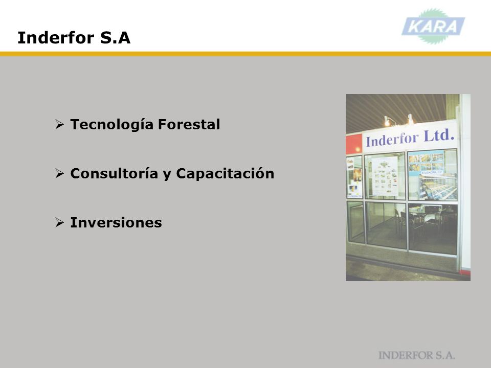Inderfor S.A Tecnología Forestal Consultoría y Capacitación