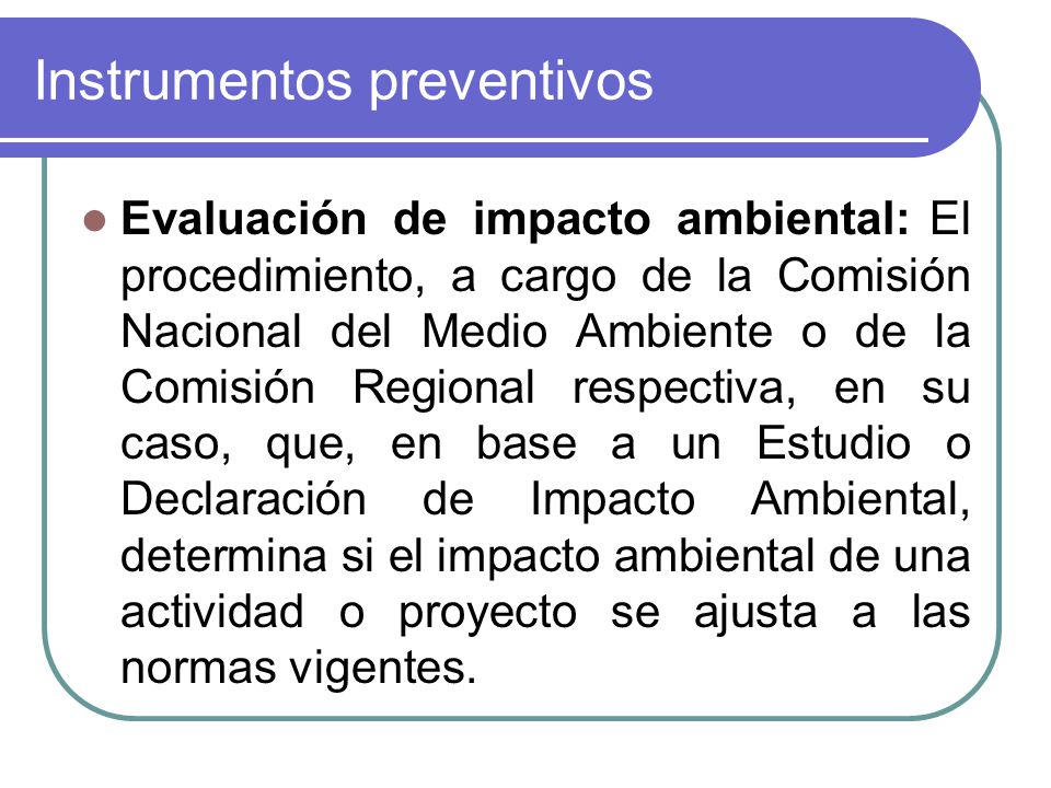 Instrumentos preventivos