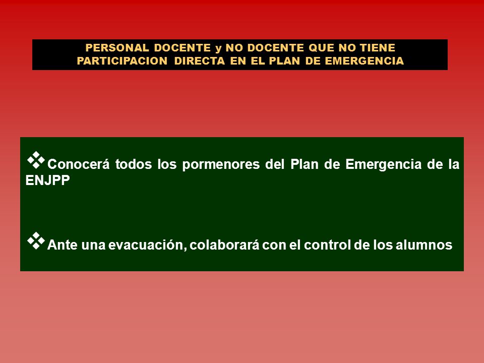 Conocerá todos los pormenores del Plan de Emergencia de la ENJPP
