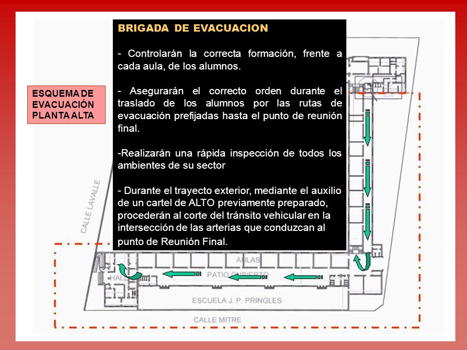 Realizarán una rápida inspección de todos los ambientes de su sector