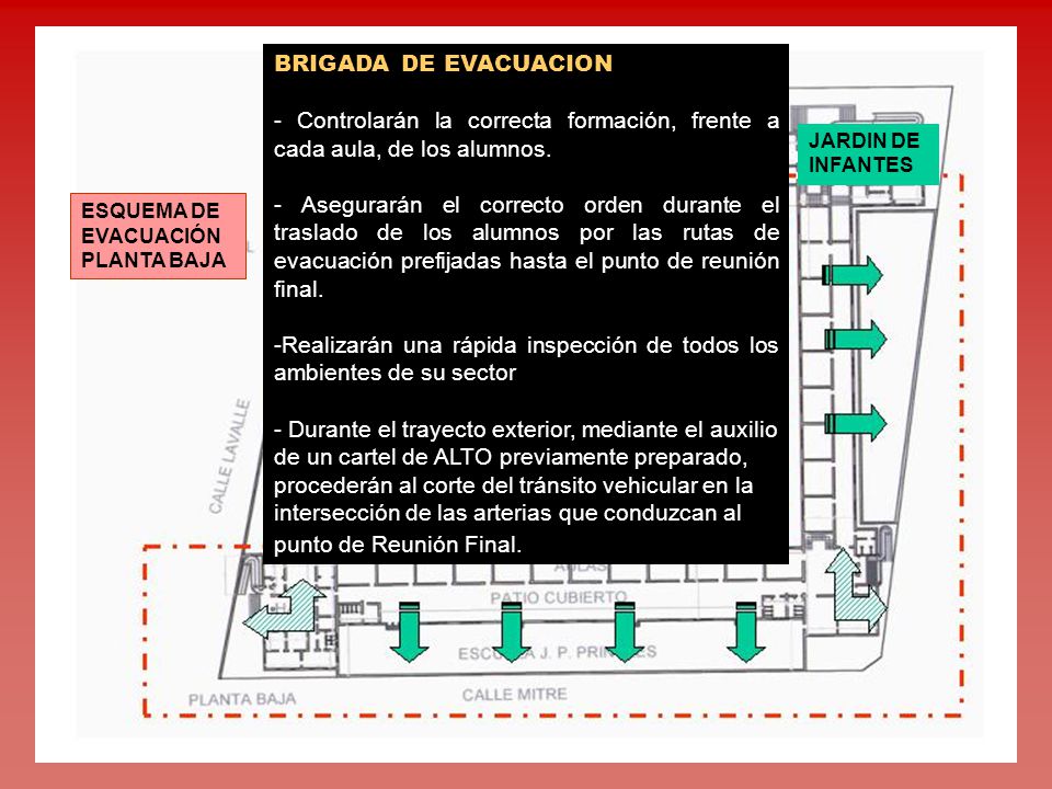 Realizarán una rápida inspección de todos los ambientes de su sector