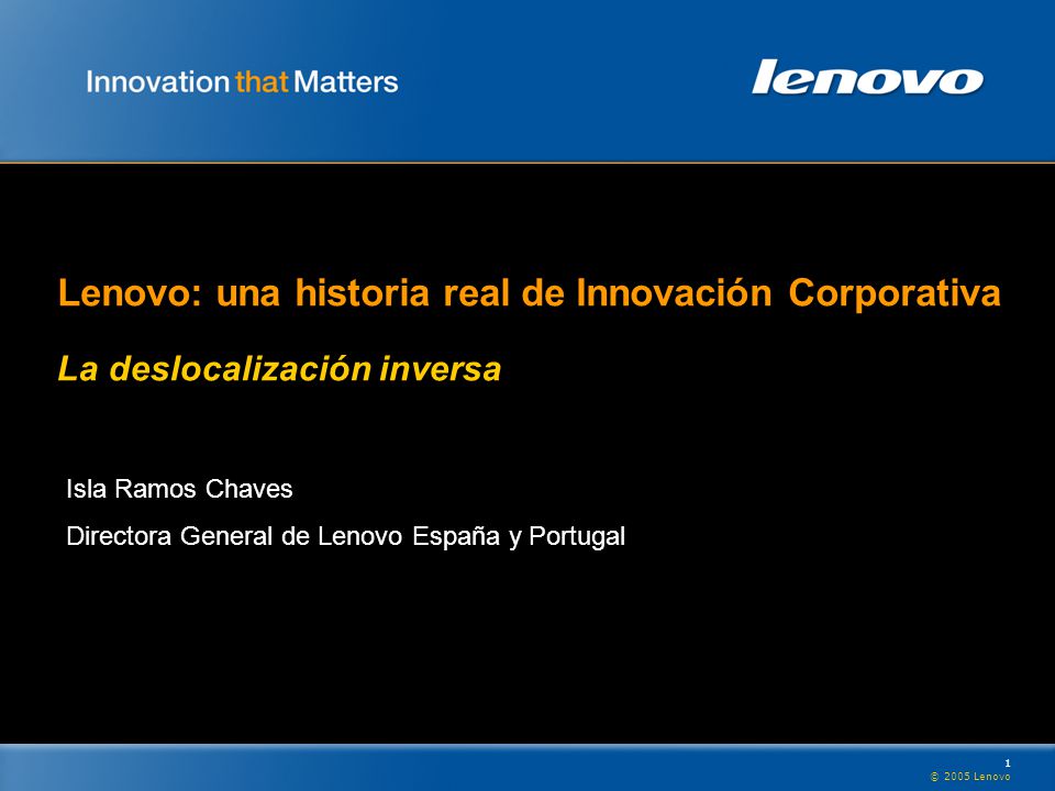 Lenovo: una historia real de Innovación Corporativa