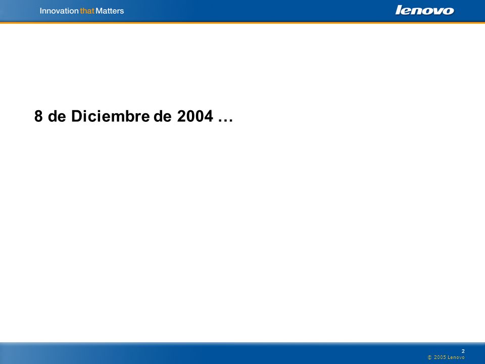 8 de Diciembre de 2004 … Commercial Products Desktops Soleil notebooks