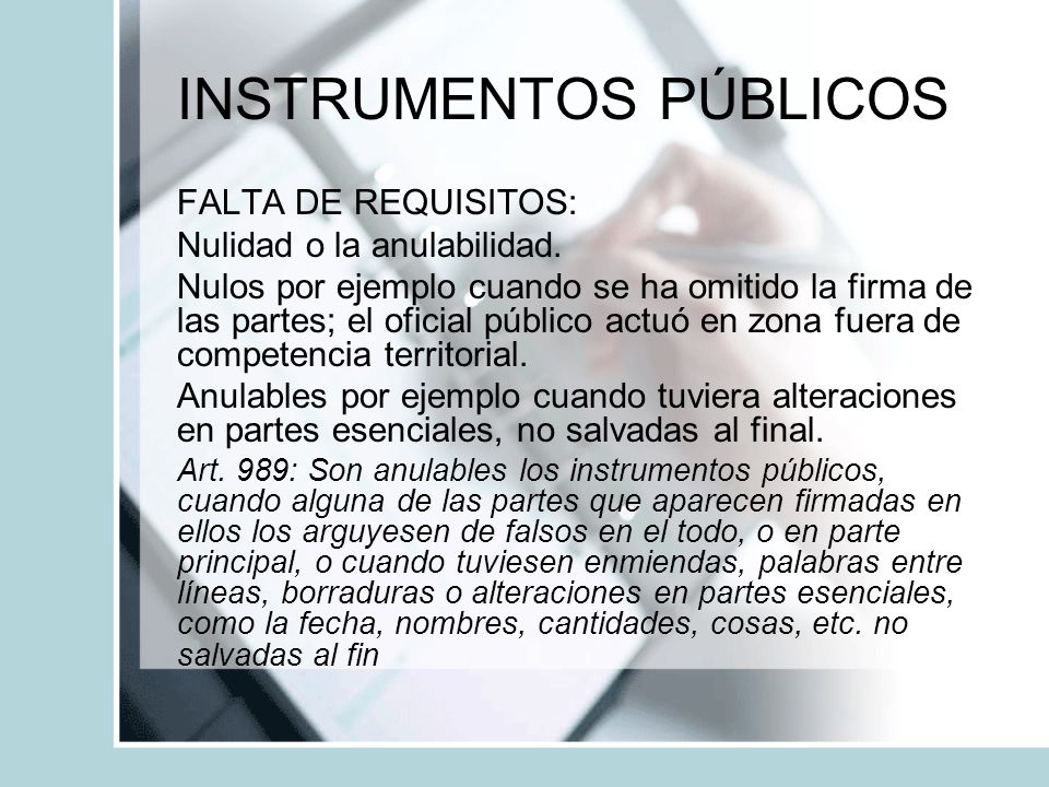 INSTRUMENTOS PÚBLICOS