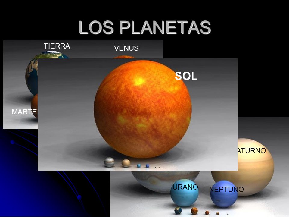 LOS PLANETAS SOL TIERRA VENUS MERCURIO MARTE LUNA JUPITER SATURNO