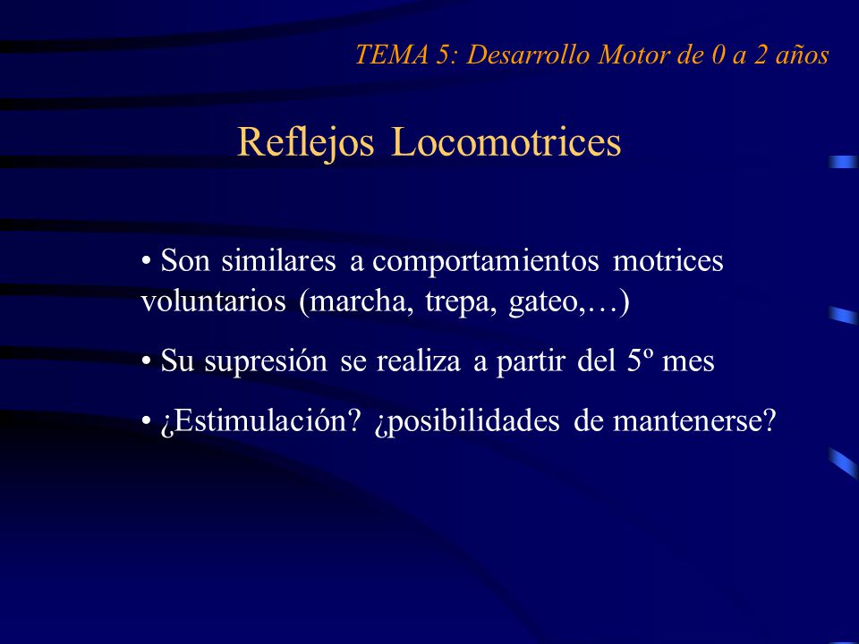 Reflejos Locomotrices