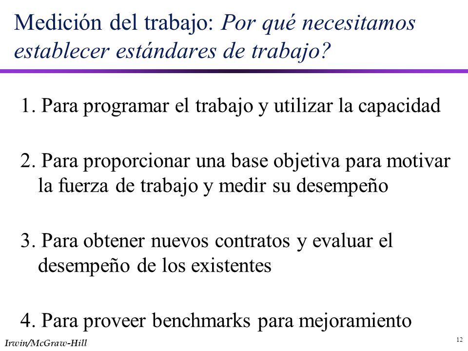 Medición del trabajo: Por qué necesitamos establecer estándares de trabajo