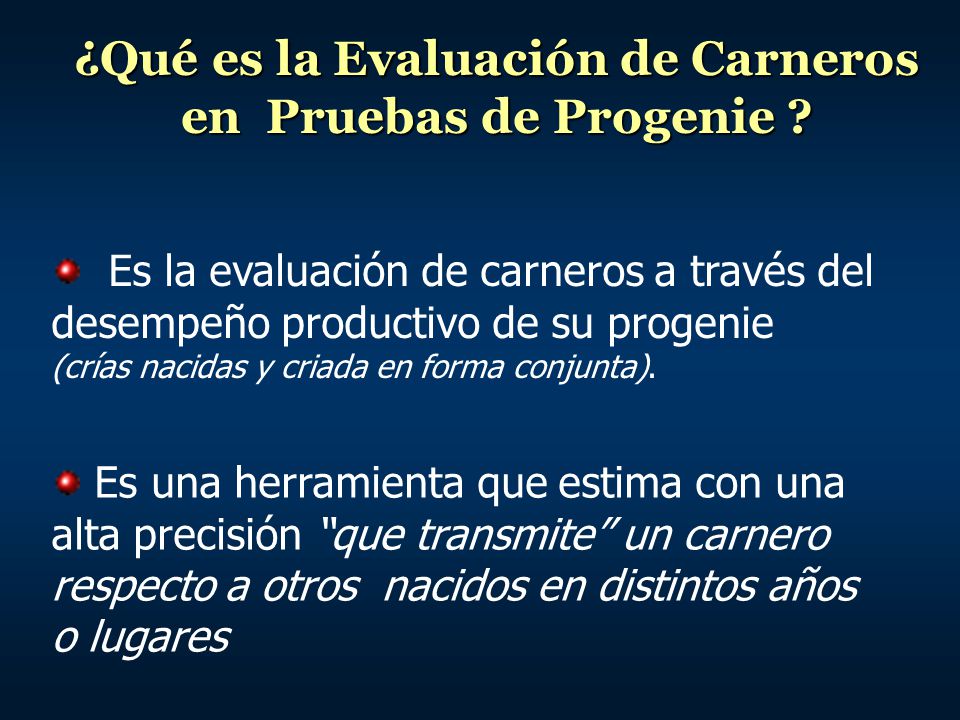 ¿Qué es la Evaluación de Carneros en Pruebas de Progenie