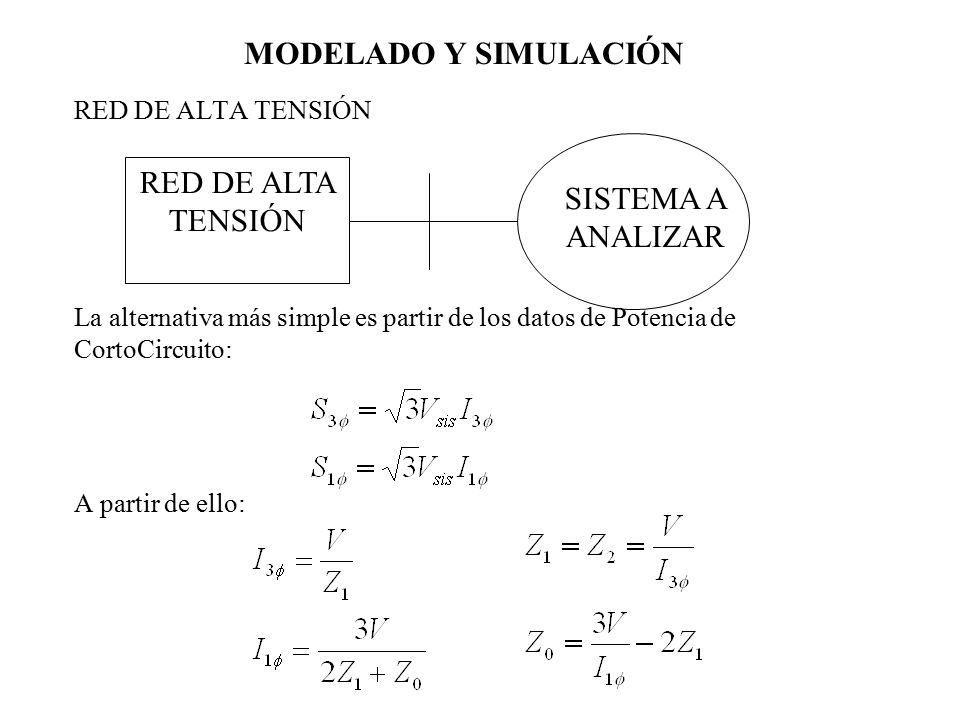 MODELADO Y SIMULACIÓN RED DE ALTA TENSIÓN SISTEMA A ANALIZAR