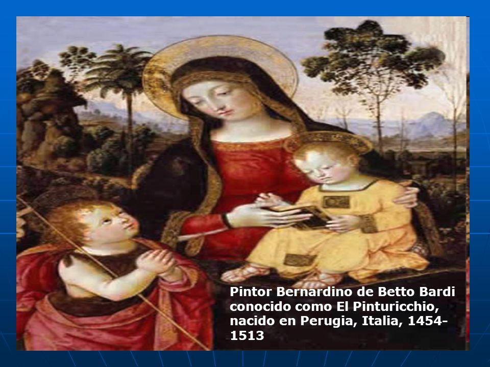 Pintor Bernardino de Betto Bardi conocido como El Pinturicchio, nacido en Perugia, Italia,
