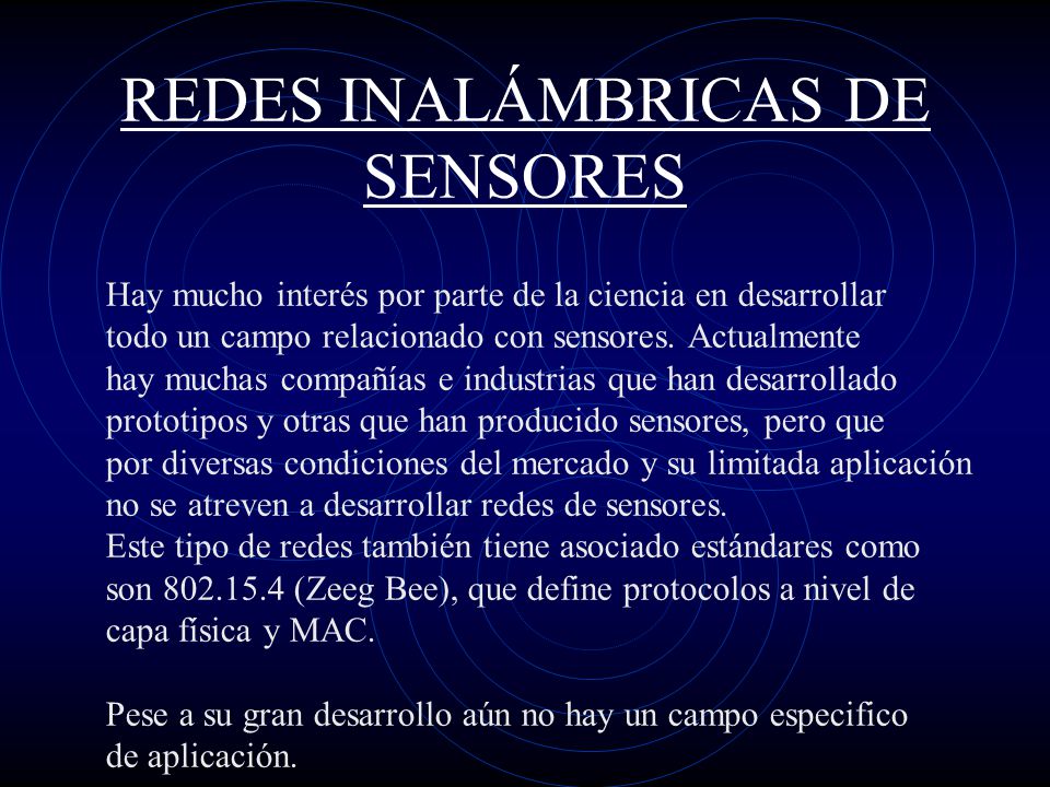 REDES INALÁMBRICAS DE SENSORES