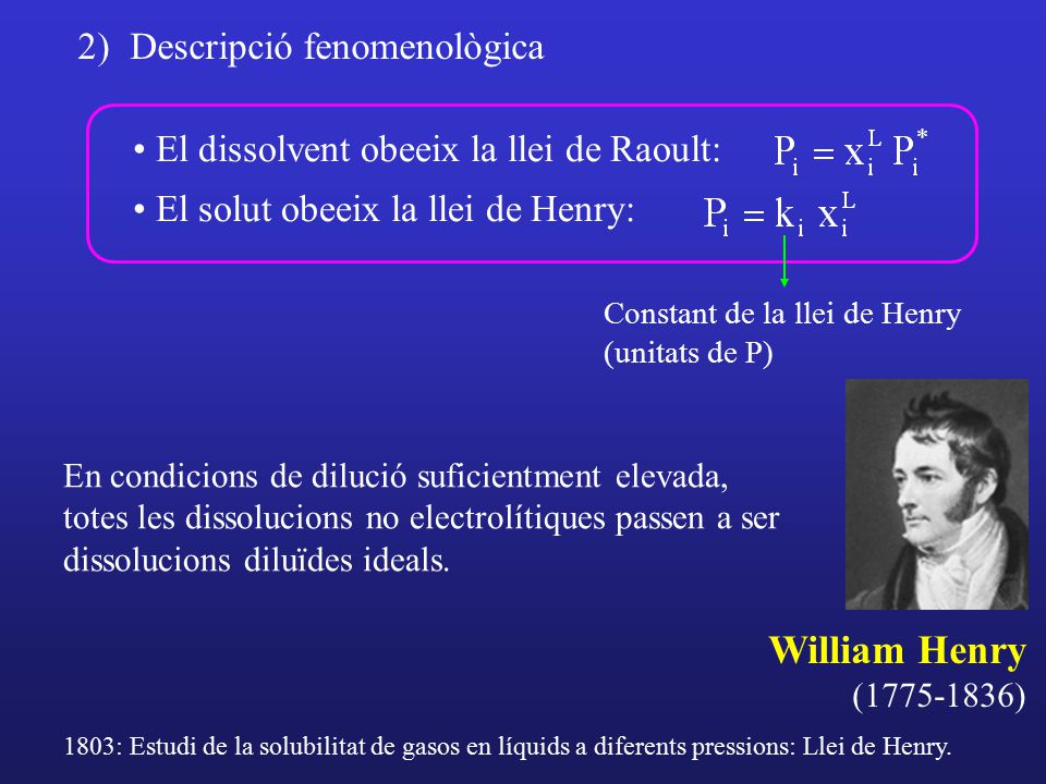 William Henry 2) Descripció fenomenològica