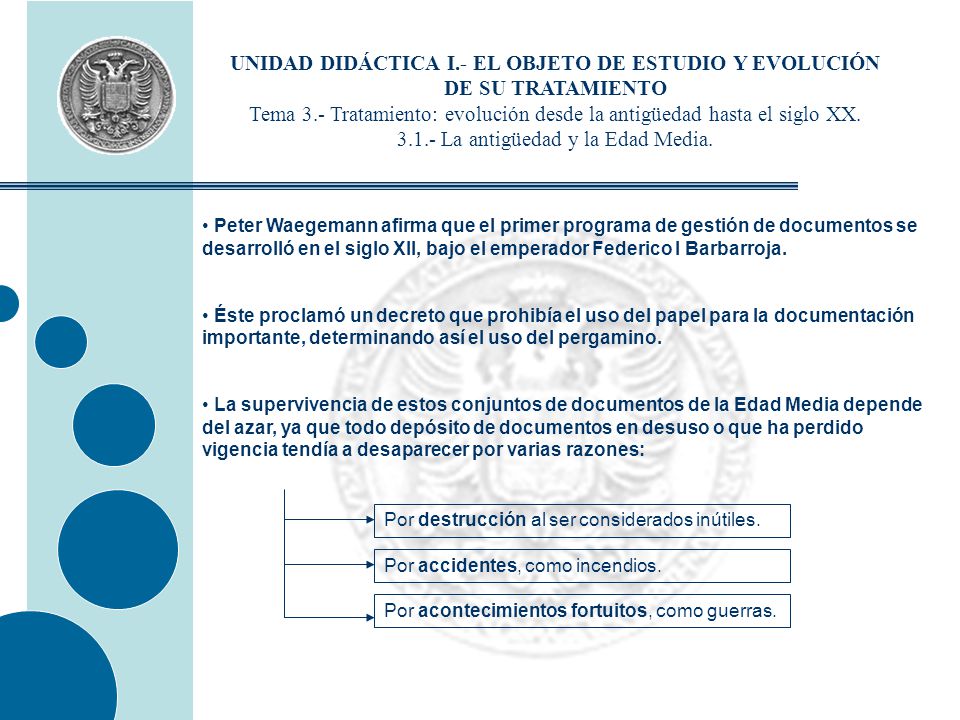 UNIDAD DIDÁCTICA I.- EL OBJETO DE ESTUDIO Y EVOLUCIÓN DE SU TRATAMIENTO