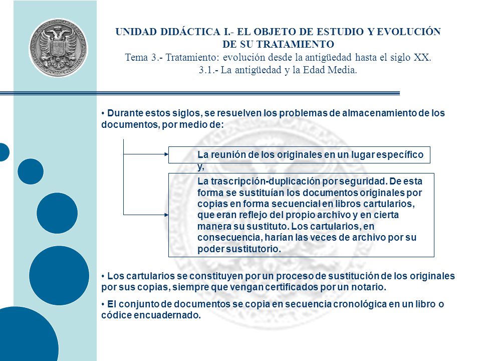 UNIDAD DIDÁCTICA I.- EL OBJETO DE ESTUDIO Y EVOLUCIÓN DE SU TRATAMIENTO