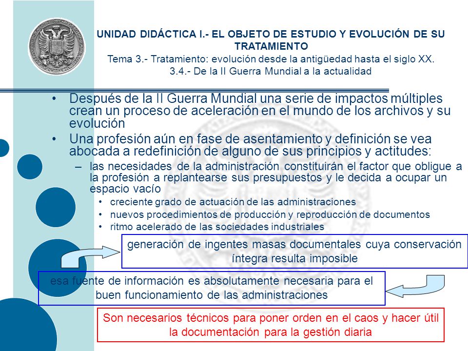 UNIDAD DIDÁCTICA I.- EL OBJETO DE ESTUDIO Y EVOLUCIÓN DE SU TRATAMIENTO