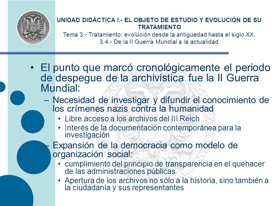 UNIDAD DIDÁCTICA I.- EL OBJETO DE ESTUDIO Y EVOLUCIÓN DE SU TRATAMIENTO
