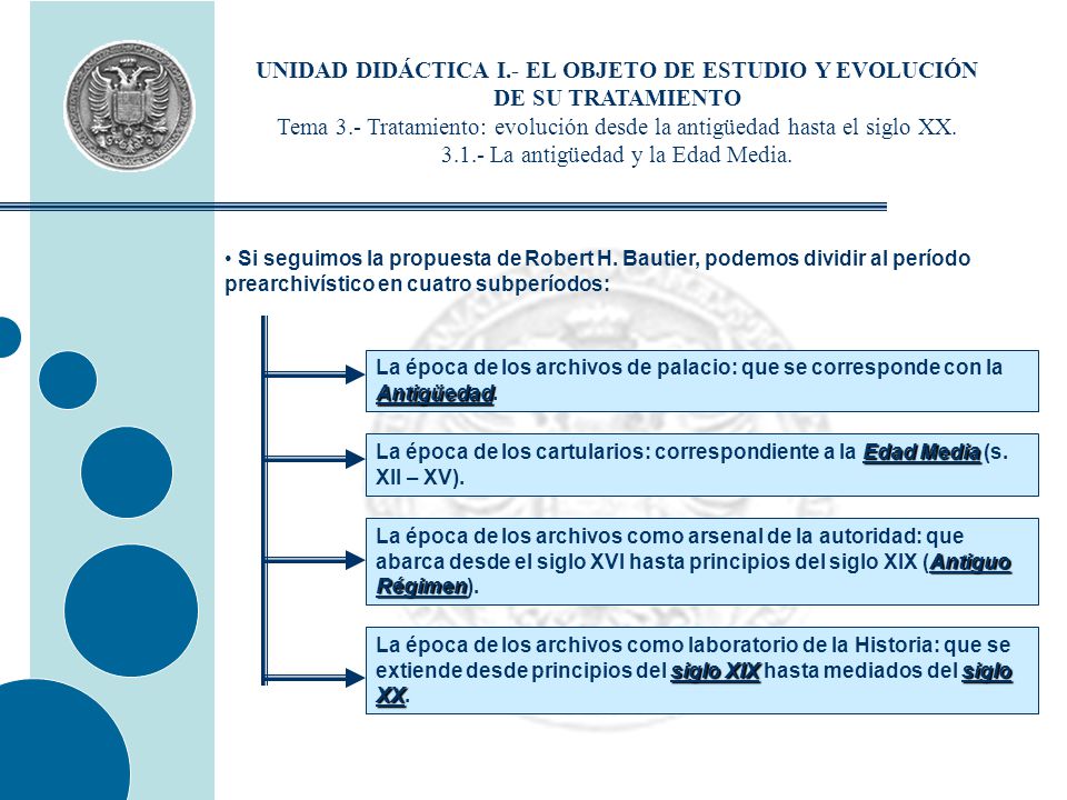 UNIDAD DIDÁCTICA I.- EL OBJETO DE ESTUDIO Y EVOLUCIÓN DE SU TRATAMIENTO