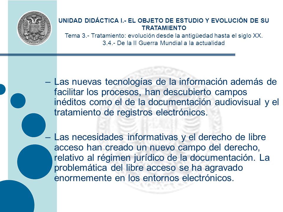 UNIDAD DIDÁCTICA I.- EL OBJETO DE ESTUDIO Y EVOLUCIÓN DE SU TRATAMIENTO