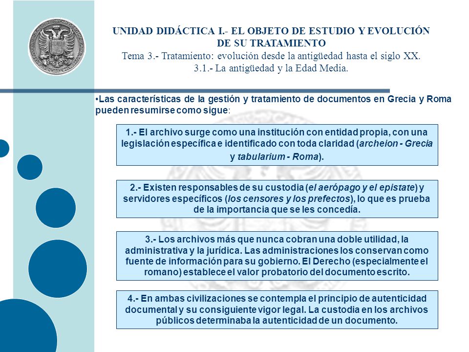 UNIDAD DIDÁCTICA I.- EL OBJETO DE ESTUDIO Y EVOLUCIÓN DE SU TRATAMIENTO