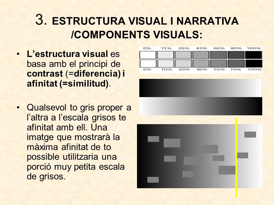 3. ESTRUCTURA VISUAL I NARRATIVA /COMPONENTS VISUALS: