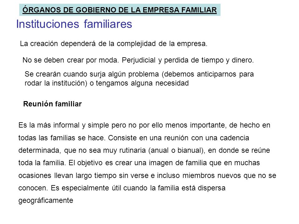 Instituciones familiares