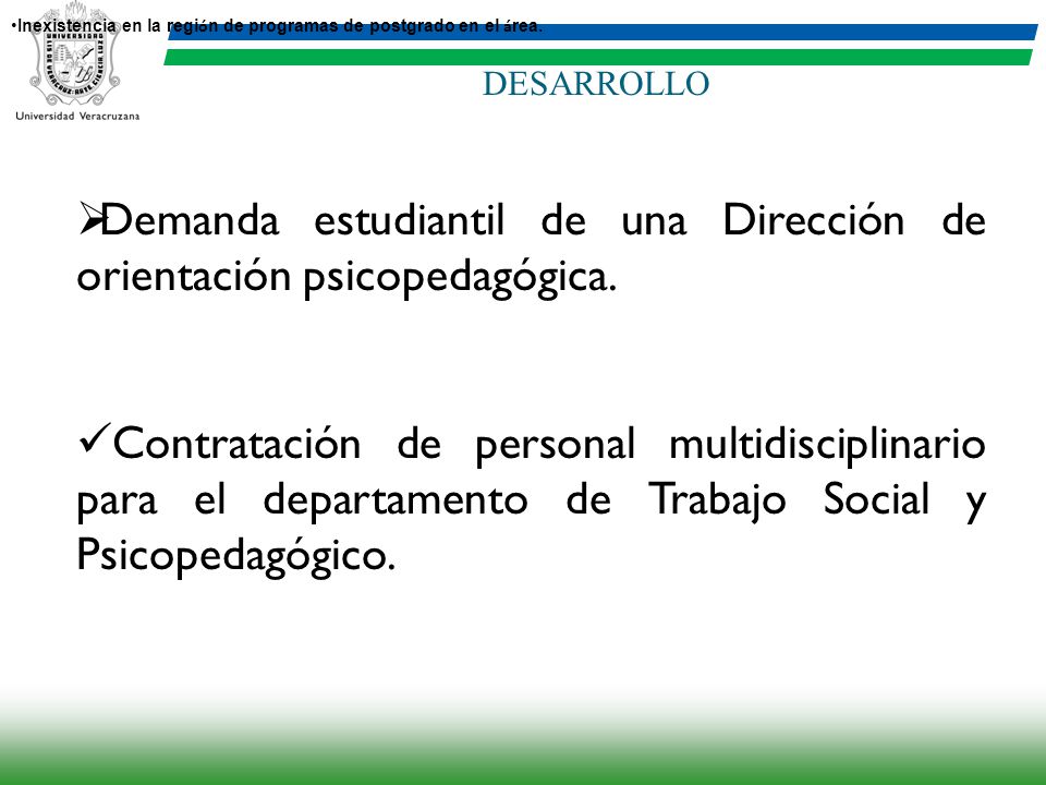 Demanda estudiantil de una Dirección de orientación psicopedagógica.