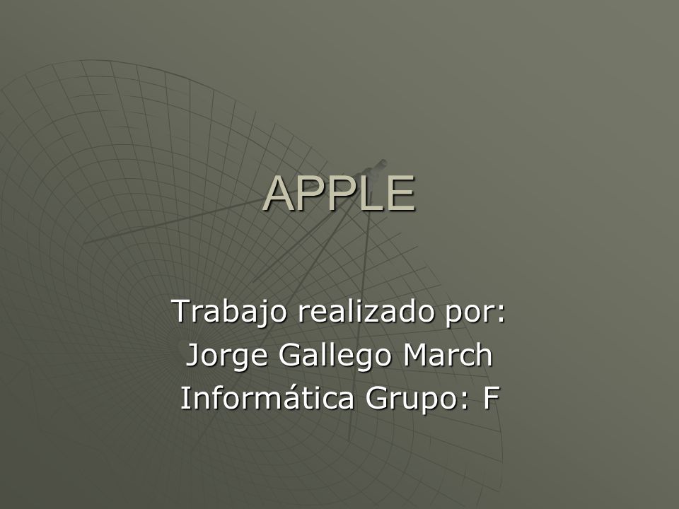 Trabajo realizado por: Jorge Gallego March Informática Grupo: F
