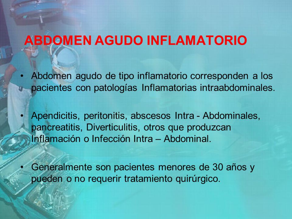 ABDOMEN AGUDO INFLAMATORIO