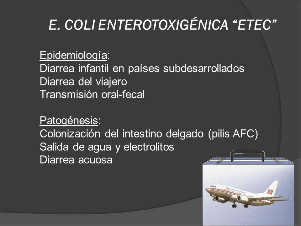 E. COLI ENTEROTOXIGÉNICA ETEC