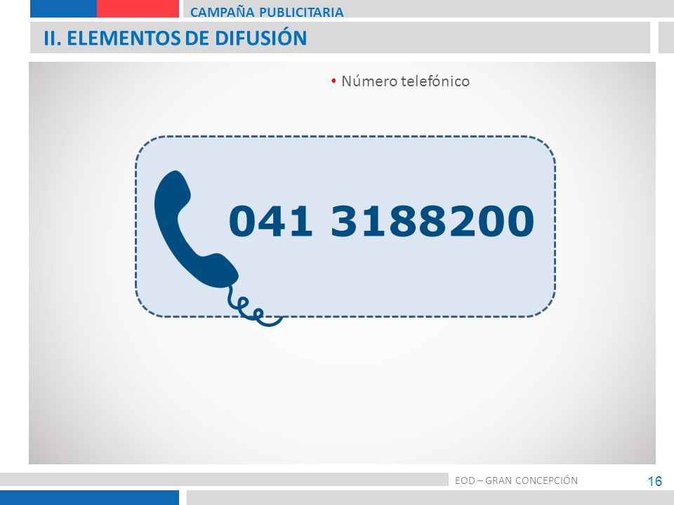 II. ELEMENTOS DE DIFUSIÓN