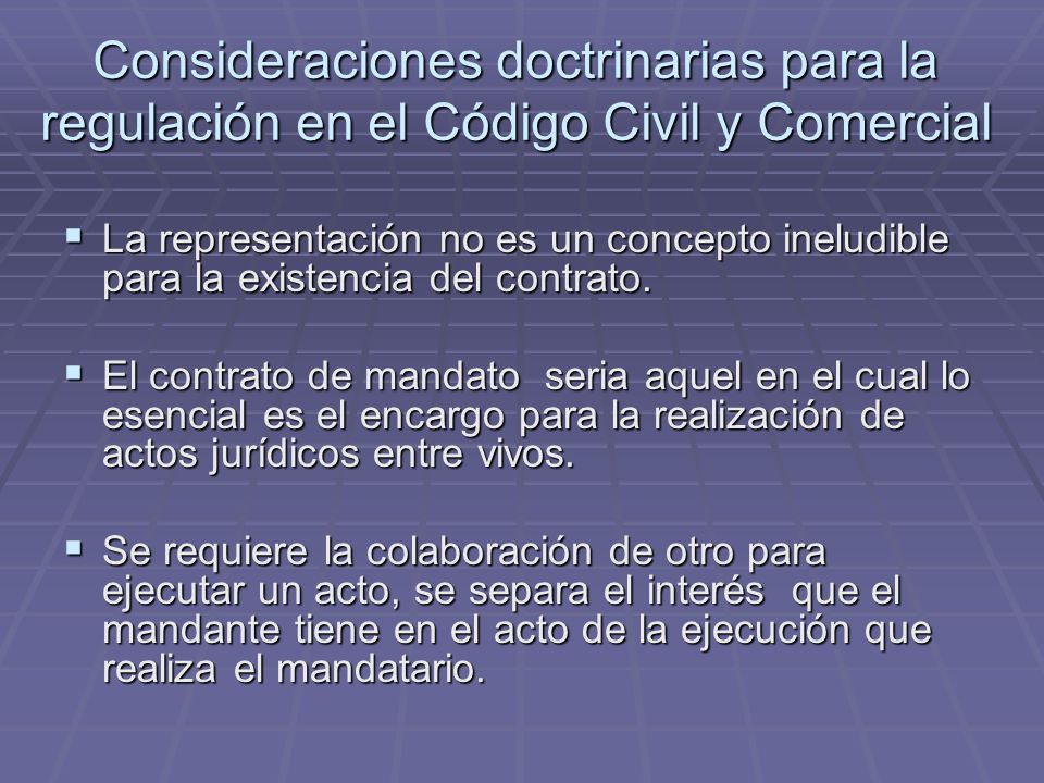 Consideraciones doctrinarias para la regulación en el Código Civil y Comercial