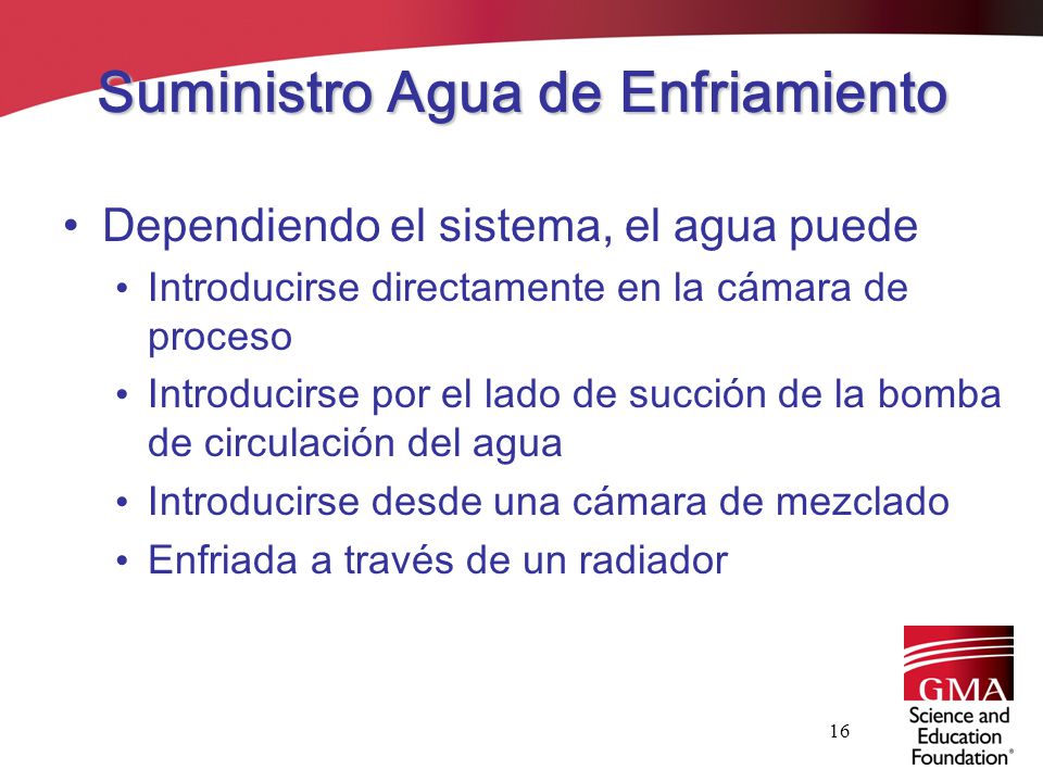 Suministro Agua de Enfriamiento