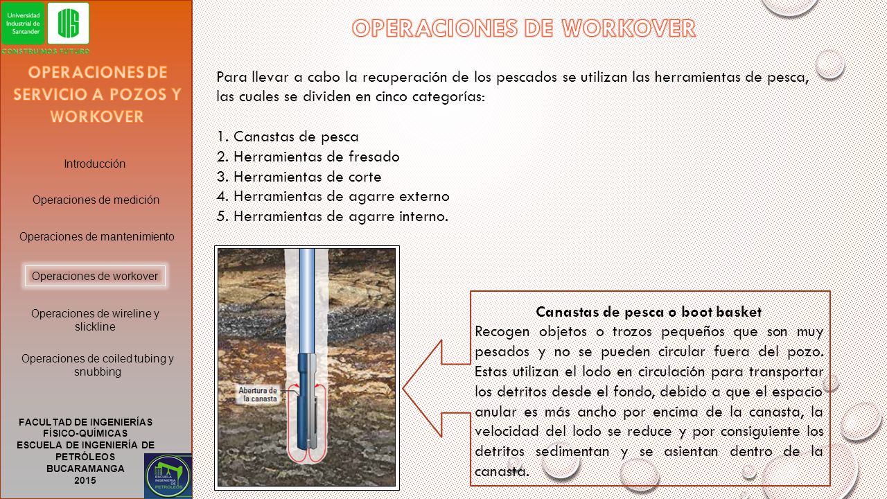 OPERACIONES DE WORKOVER OPERACIONES DE SERVICIO A POZOS Y WORKOVER